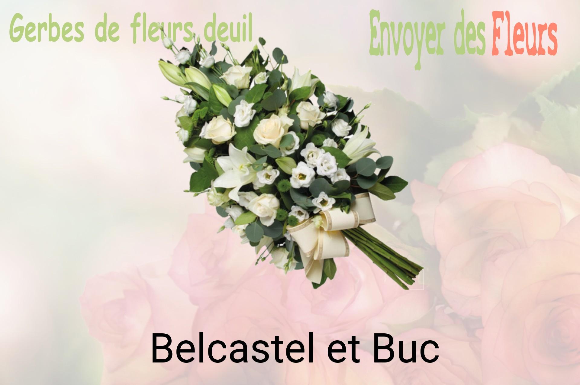 Gerbe de fleurs de deuil livrée à Belcastel-et-Buc
